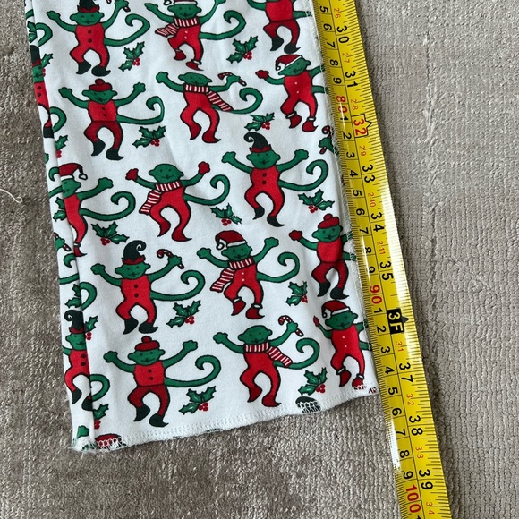 Roller Rabbit Monkey Christmas Pajama set Womens XS. - Picture 8 of 8